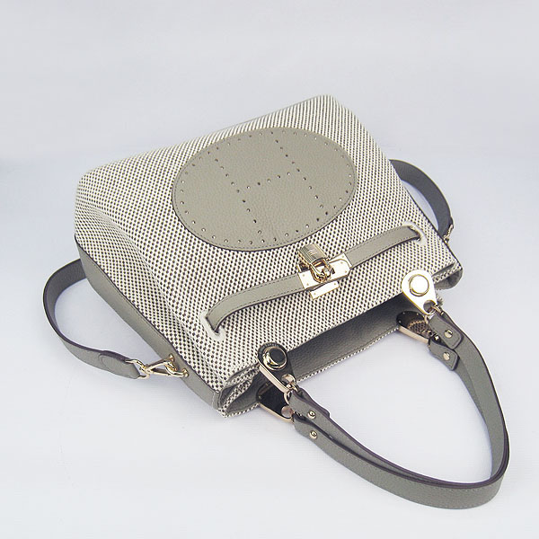 Fake Hermes New Arrival Double-duty handbag Grey 60668